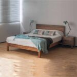 قیمت و خرید اینترنتی تخت خواب مینیمال و ساده استار فریم تمام چوب ساخت ماسو