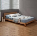 قیمت و خرید اینترنتی تخت خواب مینیمال و ساده نگار فریم تمام چوب ساخت ماسو