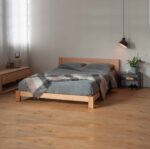 قیمت و خرید اینترنتی تخت خواب مینیمال و ساده نگار فریم تمام چوب ساخت ماسو