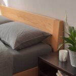 قیمت و خرید اینترنتی تخت خواب مینیمال و ساده نگار فریم تمام چوب ساخت ماسو