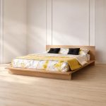 خرید اینترنتی و قیمت تخت خواب ژاپنی مینیمال دو نفره صدف ساخت ماسو
