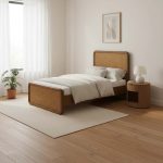 قیمت و خرید اینترنتی تخت چوب و حصیر یک نفره اسکار ساخت ماسو