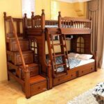 قیمت و خرید اینترنتی تخت خواب دو طبقه چوبی نفیس ساخت ماسو