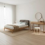 خرید اینترنتی و قیمت تخت خواب مینیمال و ساده چوبی آیسا ساخت ماسو