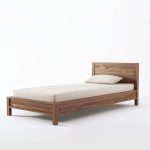 خرید اینترنتی و قیمت تخت خواب مینیمال و ساده چوبی لالین