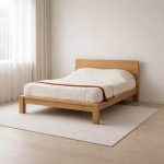 خرید اینترنتی و قیمت تخت خواب مینیمال و ساده دو نفره رها ساخت ماسو