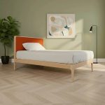 خرید اینترنتی و قیمت تخت خواب مینیمال و ساده یک نفره ژین ساخت ماسو